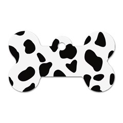 Black And White Spots Dog Tag Bone (two Sides) by ConteMonfrey