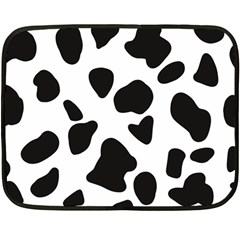 Black And White Spots Double Sided Fleece Blanket (mini)  by ConteMonfrey