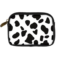 Black And White Spots Digital Camera Leather Case by ConteMonfrey