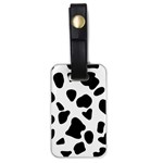 Black and white spots Luggage Tag (one side) Front