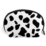 Black and white spots Accessory Pouch (Large) Front