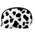 Black and white spots Accessory Pouch (Large) Back