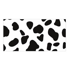 Black And White Spots Satin Shawl 45  X 80  by ConteMonfrey