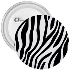 Zebra Vibes Animal Print 3  Buttons by ConteMonfrey