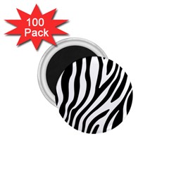 Zebra Vibes Animal Print 1 75  Magnets (100 Pack)  by ConteMonfrey