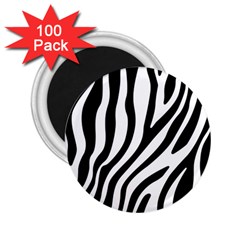 Zebra Vibes Animal Print 2 25  Magnets (100 Pack)  by ConteMonfrey