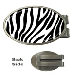 Zebra Vibes Animal Print Money Clips (Oval)  Front