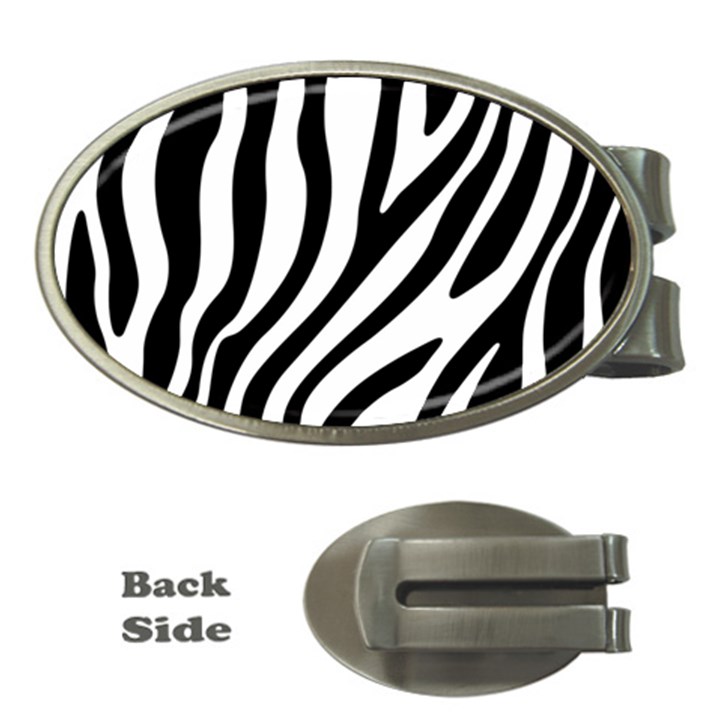 Zebra Vibes Animal Print Money Clips (Oval) 