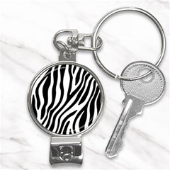 Zebra Vibes Animal Print Nail Clippers Key Chain by ConteMonfrey