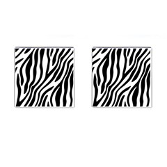 Zebra Vibes Animal Print Cufflinks (square) by ConteMonfrey