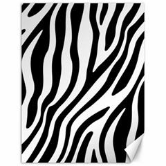 Zebra Vibes Animal Print Canvas 12  X 16  by ConteMonfrey