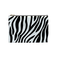 Zebra Vibes Animal Print Cosmetic Bag (medium)