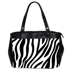 Zebra Vibes Animal Print Oversize Office Handbag (2 Sides) by ConteMonfrey