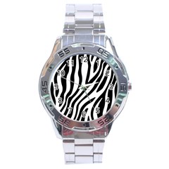 Zebra Vibes Animal Print Stainless Steel Analogue Watch by ConteMonfrey