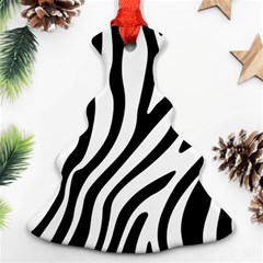 Zebra Vibes Animal Print Ornament (christmas Tree) 