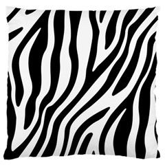 Zebra Vibes Animal Print Large Cushion Case (one Side) by ConteMonfrey