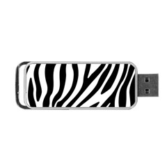 Zebra Vibes Animal Print Portable Usb Flash (one Side) by ConteMonfrey