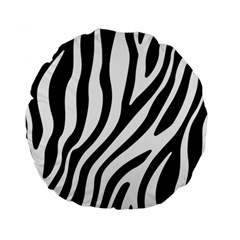 Zebra Vibes Animal Print Standard 15  Premium Round Cushions by ConteMonfrey