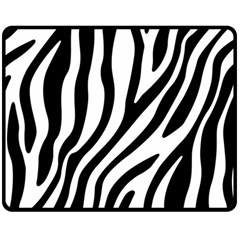 Zebra Vibes Animal Print Double Sided Fleece Blanket (medium)  by ConteMonfrey