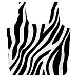 Zebra Vibes Animal Print Full Print Recycle Bag (XL) Front