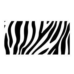 Zebra Vibes Animal Print Satin Wrap 35  X 70  by ConteMonfrey