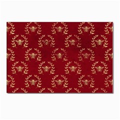 Golden Bees Red Sky Postcard 4 x 6  (pkg Of 10) by ConteMonfrey