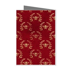 Golden Bees Red Sky Mini Greeting Cards (pkg Of 8) by ConteMonfrey