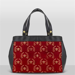 Golden Bees Red Sky Oversize Office Handbag by ConteMonfrey