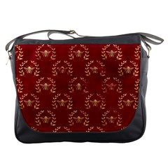 Golden Bees Red Sky Messenger Bag by ConteMonfrey