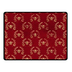 Golden Bees Red Sky Double Sided Fleece Blanket (small)  by ConteMonfrey