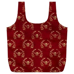 Golden Bees Red Sky Full Print Recycle Bag (xl) by ConteMonfrey