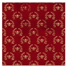 Golden Bees Red Sky Square Satin Scarf (36  X 36 ) by ConteMonfrey