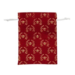 Golden Bees Red Sky Lightweight Drawstring Pouch (l) by ConteMonfrey