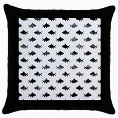 Cute Small Sharks  Throw Pillow Case (black) by ConteMonfrey