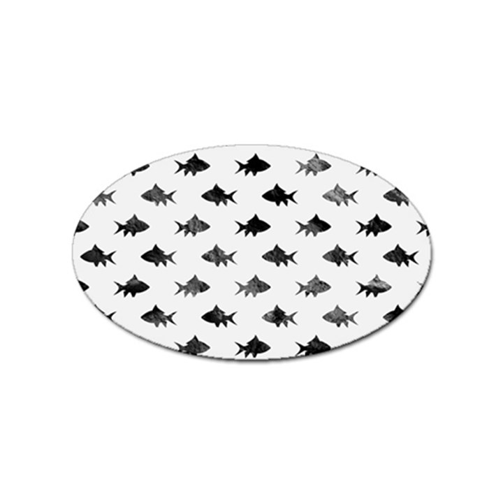 Cute Small Sharks  Sticker Oval (10 pack)