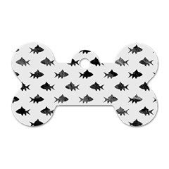 Cute Small Sharks  Dog Tag Bone (one Side) by ConteMonfrey