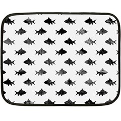 Cute Small Sharks  Fleece Blanket (mini) by ConteMonfrey