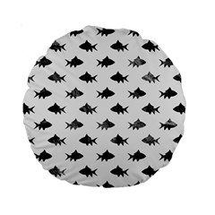 Cute Small Sharks  Standard 15  Premium Round Cushions by ConteMonfrey