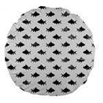 Cute Small Sharks  Large 18  Premium Flano Round Cushions Front