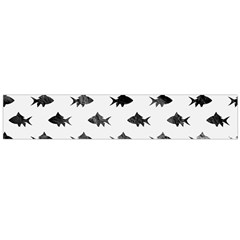 Cute Small Sharks  Large Flano Scarf  by ConteMonfrey