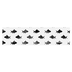 Cute Small Sharks  Oblong Satin Scarf (16  X 60 ) by ConteMonfrey