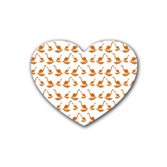 Friends Dinosaurs Rubber Heart Coaster (4 Pack) by ConteMonfrey