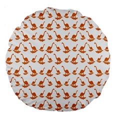 Friends Dinosaurs Large 18  Premium Flano Round Cushions by ConteMonfrey