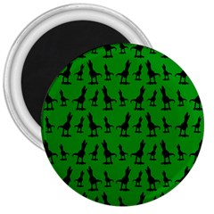 Green Dinos 3  Magnets by ConteMonfrey