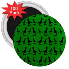 Green Dinos 3  Magnets (100 Pack) by ConteMonfrey