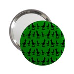 Green dinos 2.25  Handbag Mirrors Front