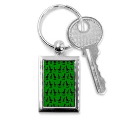 Green Dinos Key Chain (rectangle) by ConteMonfrey