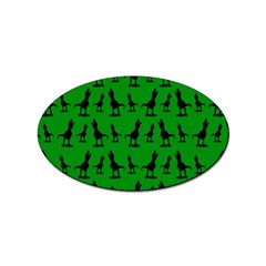 Green Dinos Sticker (oval)