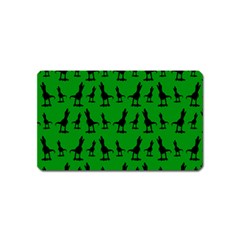 Green Dinos Magnet (name Card)