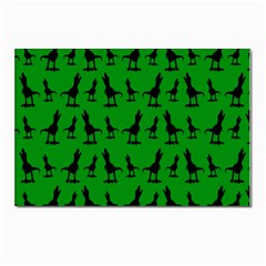 Green Dinos Postcard 4 x 6  (pkg Of 10) by ConteMonfrey